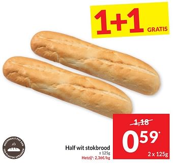Promoties Half wit stokbrood - Huismerk - Intermarche - Geldig van 30/04/2024 tot 05/05/2024 bij Intermarche