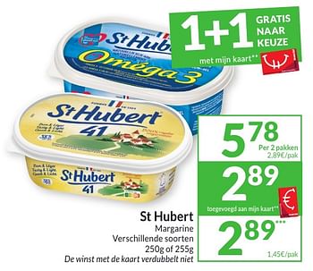 Promotions Margarine - St. Hubert - Valide de 30/04/2024 à 05/05/2024 chez Intermarche