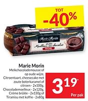 Promoties Melkchocolademousse of op oude wijze - Marie Morin - Geldig van 30/04/2024 tot 05/05/2024 bij Intermarche