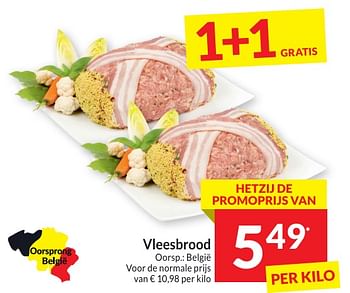 Promotions Vleesbrood - Produit maison - Intermarche - Valide de 30/04/2024 à 05/05/2024 chez Intermarche