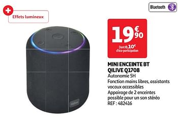 Promoties Mini enceinte bt qilive q1708 - Qilive - Geldig van 30/04/2024 tot 06/05/2024 bij Auchan