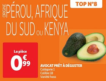 Promoties Avocat prêt à déguster - Huismerk - Auchan - Geldig van 30/04/2024 tot 05/05/2024 bij Auchan