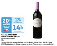 Castillon côtes de bordeaux aop 2017 château joanin bécot-Rode wijnen