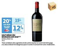 Haut médoc cru bourgeois aop 2018 château belle vue-Rode wijnen