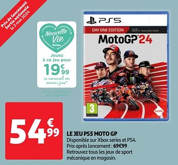 Promoties Le jeu ps5 moto gp - Milestone - Geldig van 30/04/2024 tot 06/05/2024 bij Auchan