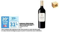 Margaux 5ème grand cru classé aop 2018 château du tertre-Rode wijnen