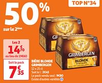 Promoties Bière blonde grimbergen - Grimbergen - Geldig van 30/04/2024 tot 05/05/2024 bij Auchan