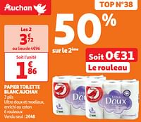 Papier toilette blanc auchan-Huismerk - Auchan