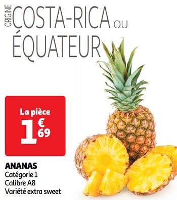 Promoties Ananas - Huismerk - Auchan - Geldig van 30/04/2024 tot 05/05/2024 bij Auchan