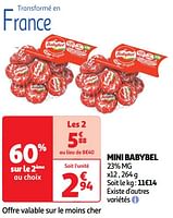 Promoties Mini babybel - Babybel - Geldig van 30/04/2024 tot 05/05/2024 bij Auchan