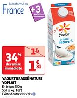 Promoties Yaourt brassé nature yoplait - Yoplait - Geldig van 30/04/2024 tot 05/05/2024 bij Auchan
