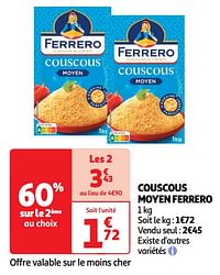 Couscous moyen ferrero-Ferrero
