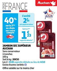 Jambon sec supérieur auchan-Huismerk - Auchan