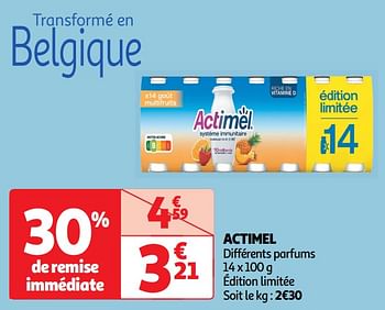Promotions Actimel - Danone - Valide de 30/04/2024 à 05/05/2024 chez Auchan Ronq