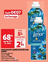Promoties Adoucissant liquide envolée d`air lenor - Lenor - Geldig van 30/04/2024 tot 05/05/2024 bij Auchan
