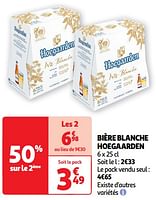 Promoties Bière blanche hoegaarden - Hoegaarden - Geldig van 30/04/2024 tot 05/05/2024 bij Auchan