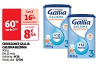 Croissance gallia calisma blédina-Gallia