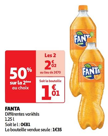 Promoties Fanta - Fanta - Geldig van 30/04/2024 tot 05/05/2024 bij Auchan