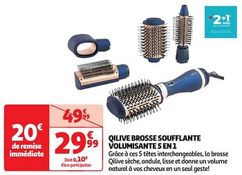 Promotions Qilive brosse soufflante volumisante 5 en 1 - Qilive - Valide de 30/04/2024 à 05/05/2024 chez Auchan Ronq