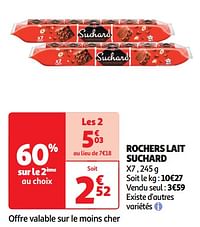 Rochers lait suchard-Suchard