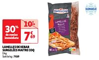 Promotions Lamelles de kebab surgelées maitre coq - Maitre Coq - Valide de 30/04/2024 à 05/05/2024 chez Auchan Ronq