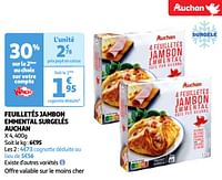 Feuilletés jambon emmental surgelés auchan-Huismerk - Auchan