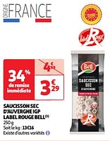 Promoties Saucisson sec d`auvergne igp label rouge bell - Bell - Geldig van 30/04/2024 tot 06/05/2024 bij Auchan