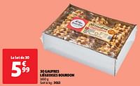 Promoties 30 gaufres liégeoises bourdon - Bourdon - Geldig van 30/04/2024 tot 06/05/2024 bij Auchan