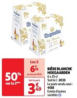 Promoties Bière blanche hoegaarden - Hoegaarden - Geldig van 30/04/2024 tot 06/05/2024 bij Auchan