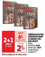 Promoties Céréales extra chocolat noir et noisettes kellogg`s - Kellogg's - Geldig van 30/04/2024 tot 06/05/2024 bij Auchan