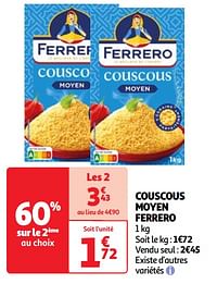 Couscous moyen ferrero-Ferrero