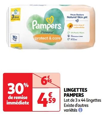 Promoties Lingettes pampers - Pampers - Geldig van 30/04/2024 tot 06/05/2024 bij Auchan
