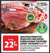 Veau d`aveyron et du ségala igp label rouge filière auchan-Huismerk - Auchan
