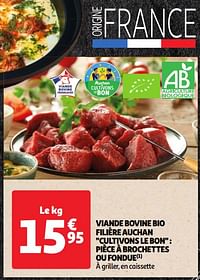 Viande bovine bio filière auchan-Huismerk - Auchan