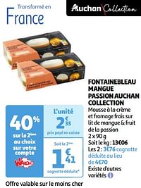Fontainebleau mangue passion auchan collection-Huismerk - Auchan