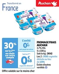 Fromage frais auchan-Huismerk - Auchan