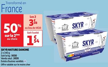 Promoties Skyr nature danone - Danone - Geldig van 30/04/2024 tot 06/05/2024 bij Auchan