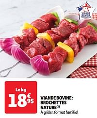 Viande bovine : brochettes nature-Huismerk - Auchan