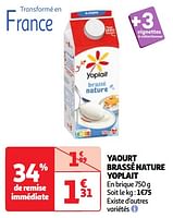 Promoties Yaourt brassé nature yoplait - Yoplait - Geldig van 30/04/2024 tot 06/05/2024 bij Auchan