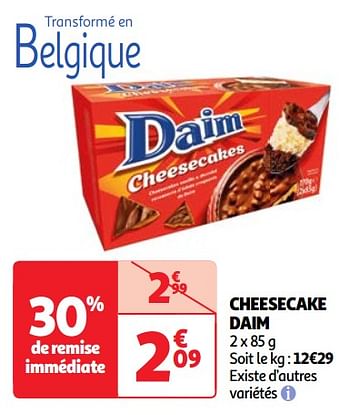 Promoties Cheesecake daim - Daim - Geldig van 30/04/2024 tot 06/05/2024 bij Auchan