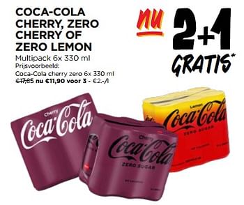 Promotions Coca cola cherry zero - Coca Cola - Valide de 01/05/2024 à 07/05/2024 chez Jumbo
