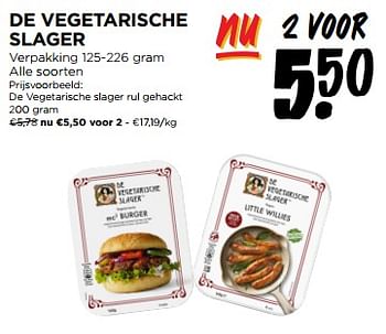 Promoties De vegetarische slager rul gehackt - De Vegetarische Slager - Geldig van 01/05/2024 tot 07/05/2024 bij Jumbo