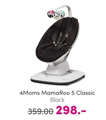 Promoties 4moms mamaroo 5 classic black - 4Moms - Geldig van 30/04/2024 tot 06/05/2024 bij Baby & Tiener Megastore