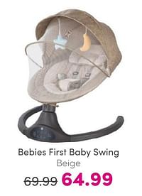 Bebies first baby swing beige-bebiesfirst