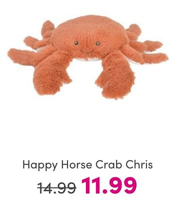 Promoties Happy horse crab chris - Happy Horse - Geldig van 30/04/2024 tot 06/05/2024 bij Baby & Tiener Megastore