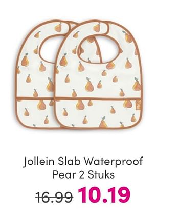 Promotions Jollein slab waterproof pear - Jollein - Valide de 30/04/2024 à 06/05/2024 chez Baby & Tiener Megastore