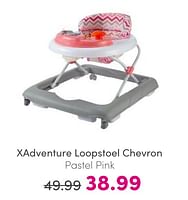 Promoties Xadventure loopstoel chevron pastel pink - Xadventure - Geldig van 30/04/2024 tot 06/05/2024 bij Baby & Tiener Megastore