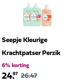 Promotions Seepje kleurige krachtpatser perzik - Seepje  - Valide de 02/05/2024 à 05/05/2024 chez Plein