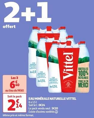 Promoties Eau minérale naturelle vittel - Vittel - Geldig van 30/04/2024 tot 06/05/2024 bij Auchan
