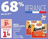 Promoties Knacki original herta - Herta - Geldig van 30/04/2024 tot 06/05/2024 bij Auchan